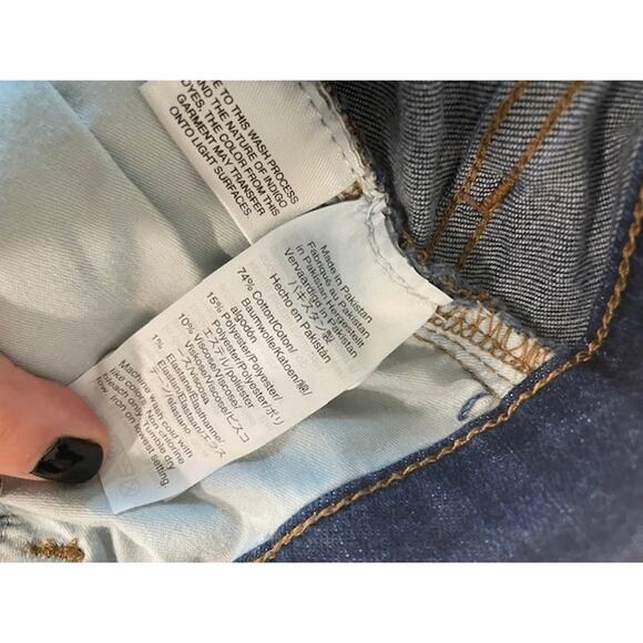 Madewell Women’s 9" Mid-Rise Skinny Jeans Size 26 Dark Wash - Picture 6 of 9